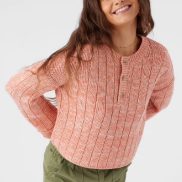 O'Neill Oceanfront Henley Long Sleeve Sweater - Picture 3 of 4